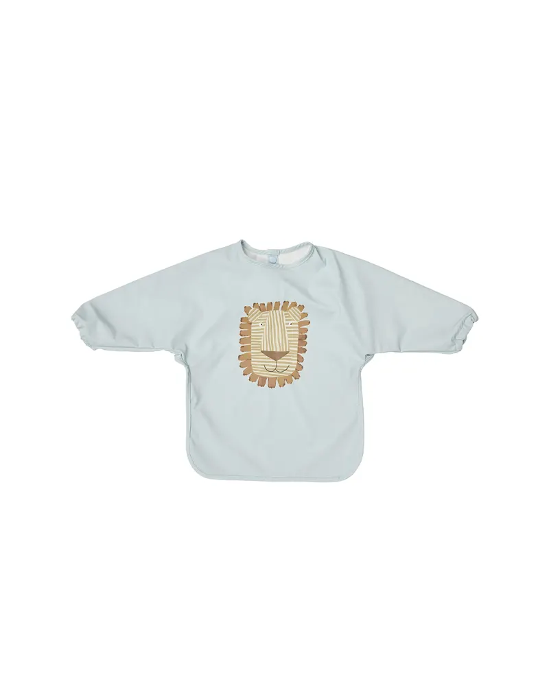Lätzchen mit Ärmeln Lobo Lion aus Polyester, Eisblau