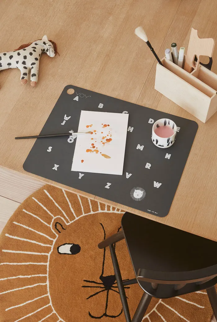 Lion-Teppich aus Wolle und Baumwolle in Caramel, OYOY Mini, Ansicht 4