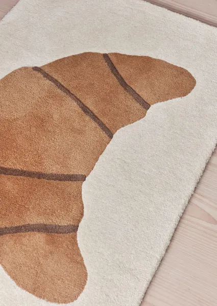 OYOY MINI Teppich Croissant aus Wolle und Baumwolle, 120 × 75 cm, Ansicht 2