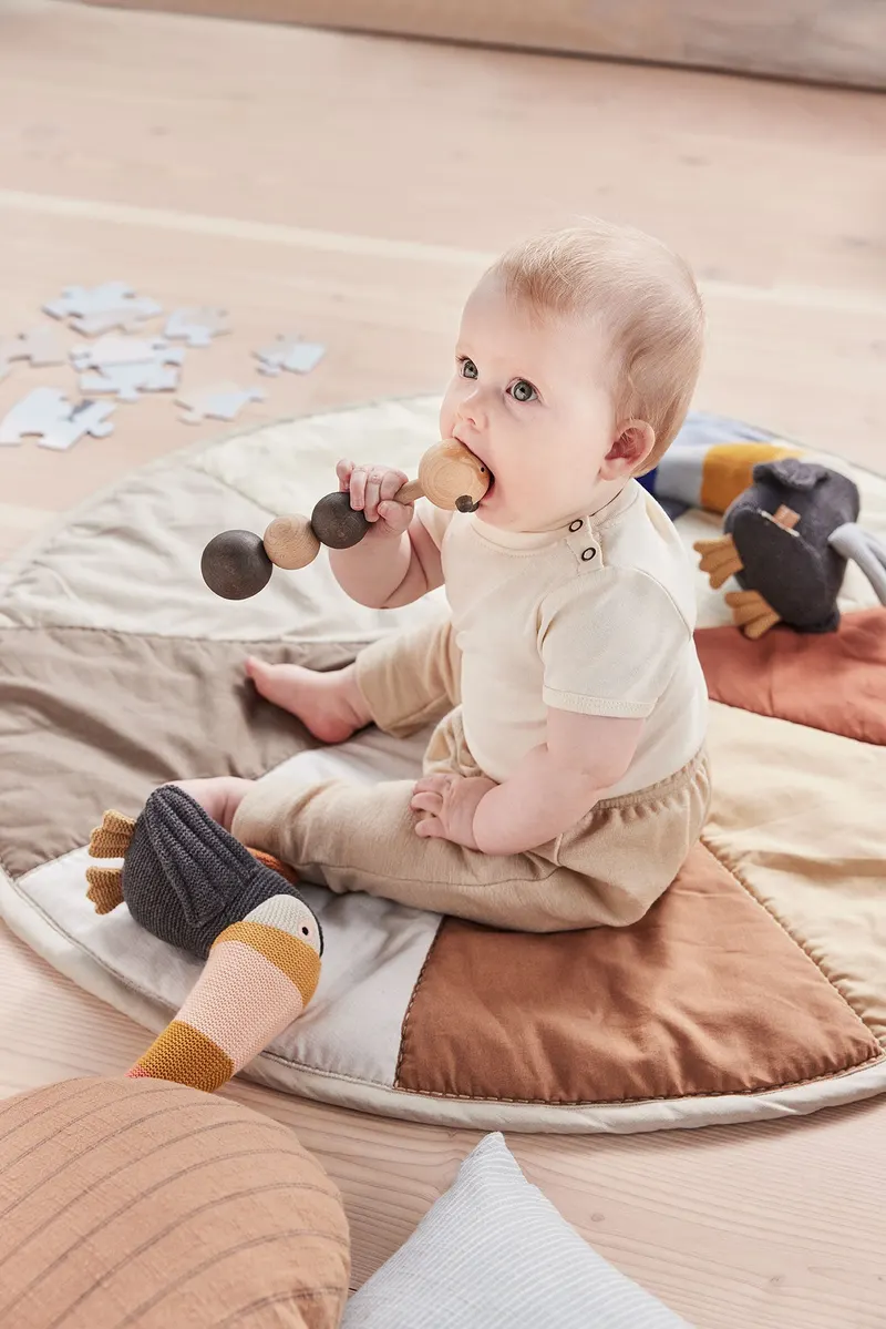 OYOY Mini Moni gesteppte Decke aus Baumwolle, Mehrfarbig, Ansicht 4