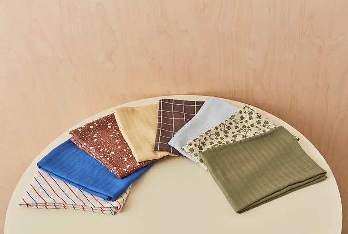 Mulltuch-Set Iro aus Bio-Baumwolle, 2-teilig, OYOY Mini, Olive, 70 × 70 cm, Ansicht 3