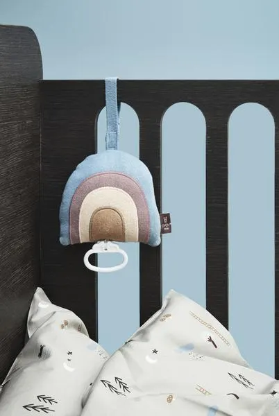 Musik-Mobile Regenbogen aus Baumwolle von OYOY Mini, Mehrfarbig, 14,5 × 12 × 7 cm, Ansicht 3