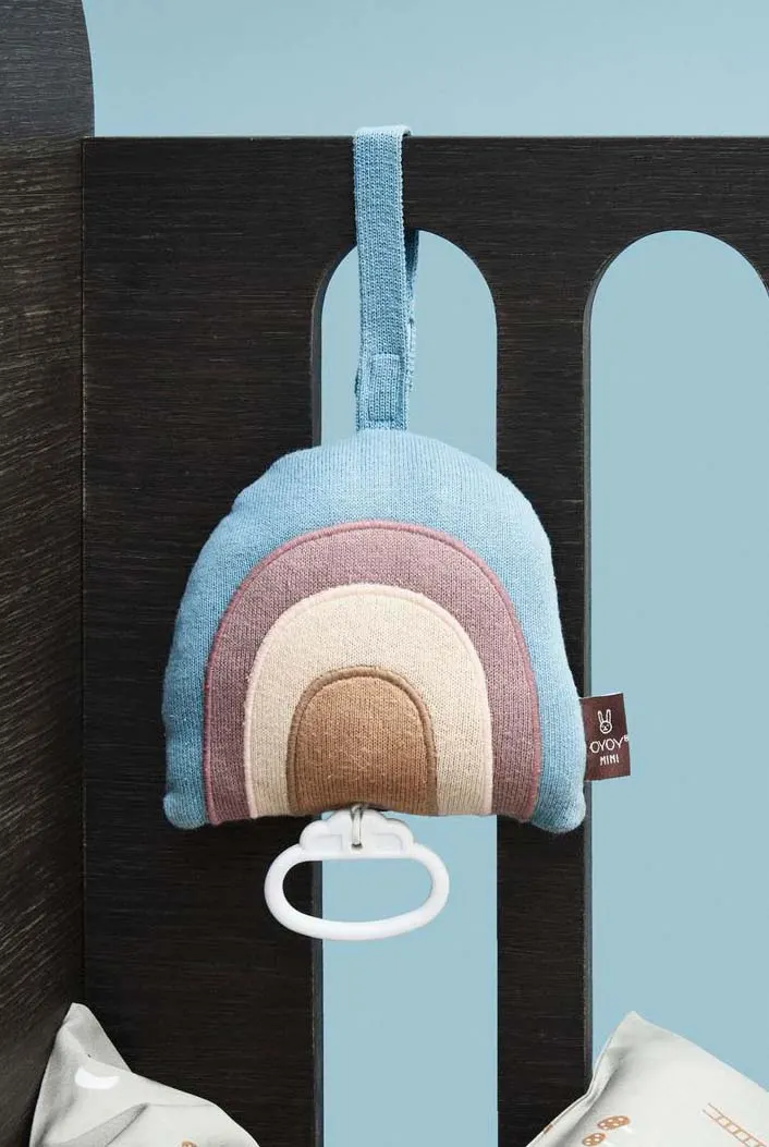 Musik-Mobile Regenbogen aus Baumwolle von OYOY Mini, Mehrfarbig, 14,5 × 12 × 7 cm, Ansicht 4