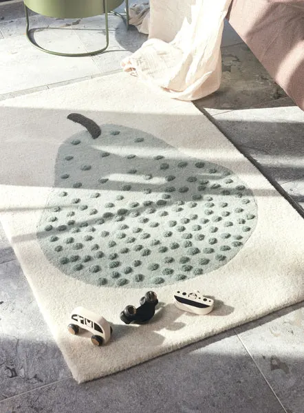OYOY Mini Pear Tuftteppich aus Wolle und Baumwolle, Höhe 120 × Breite 75 cm, Ansicht 3