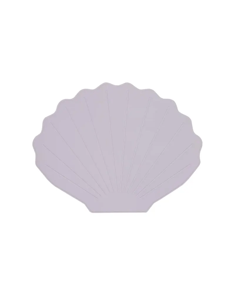 OYOY Mini Platzset Scallop aus Silikon, Lavender, Länge 43,5 cm × Breite 34 cm; Höhe 0,2 cm, Ansicht 1