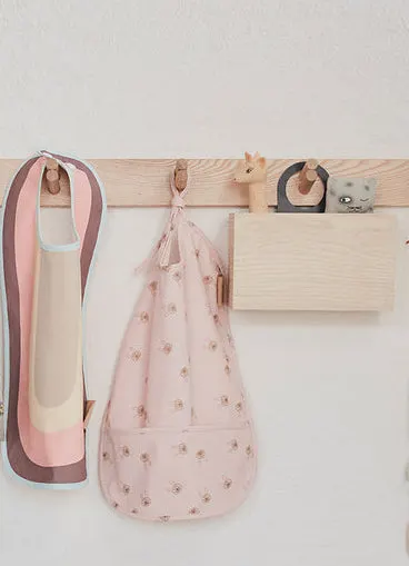 OYOY Mini Rabbit Lätzchen aus Polyester mit Auffangtasche, Rosa, H 37 × B 27 cm, Ansicht 3
