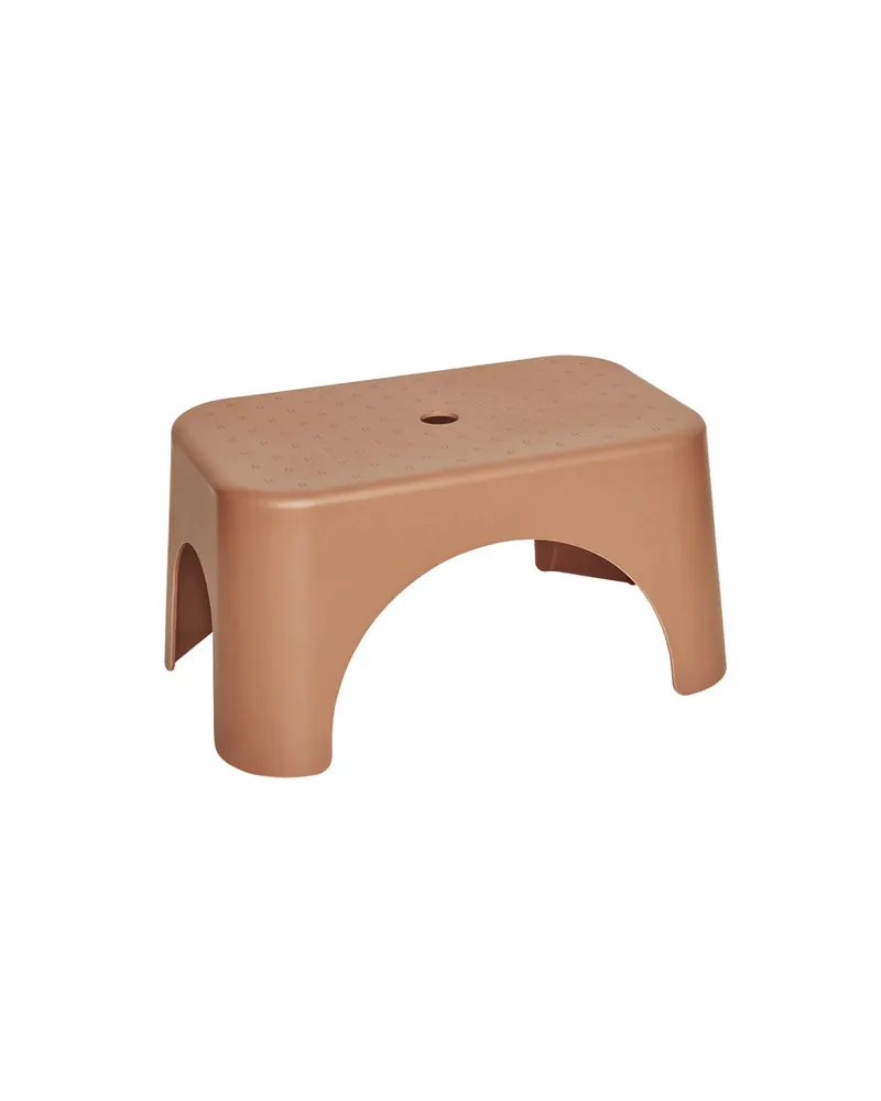 Rabbit Tritthocker aus Bambusfaser und Kunststoff, Karamell