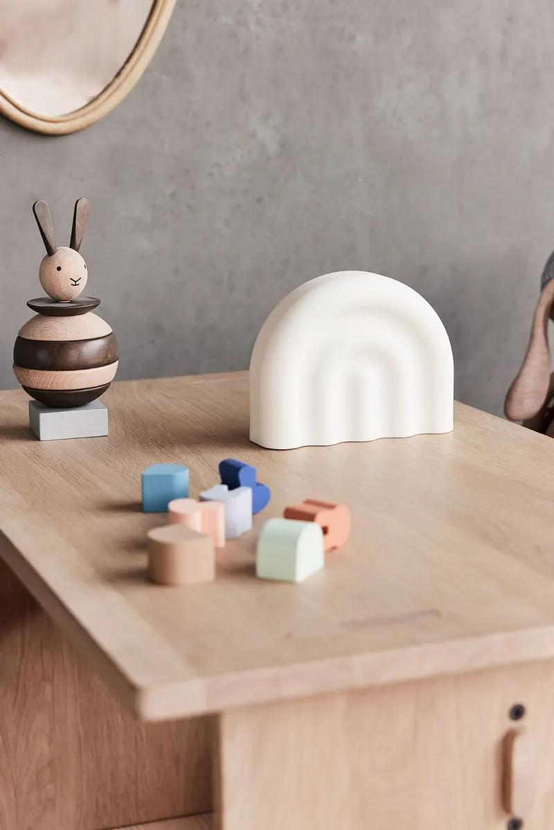 OYOY Mini Rainbow-Nachtlicht aus Silikon und Kunststoff, Off-White, Ansicht 2