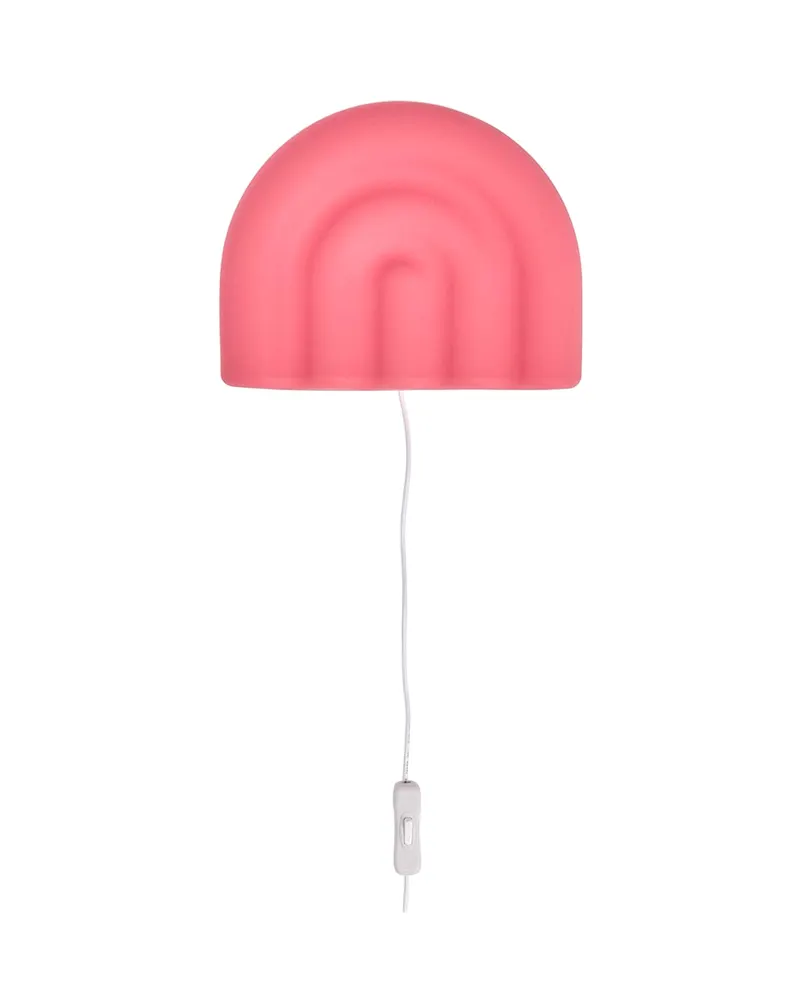 Regenbogen-Wandleuchte aus Silikon und Kunststoff von OYOY Mini, Kirschrot, Ansicht 1