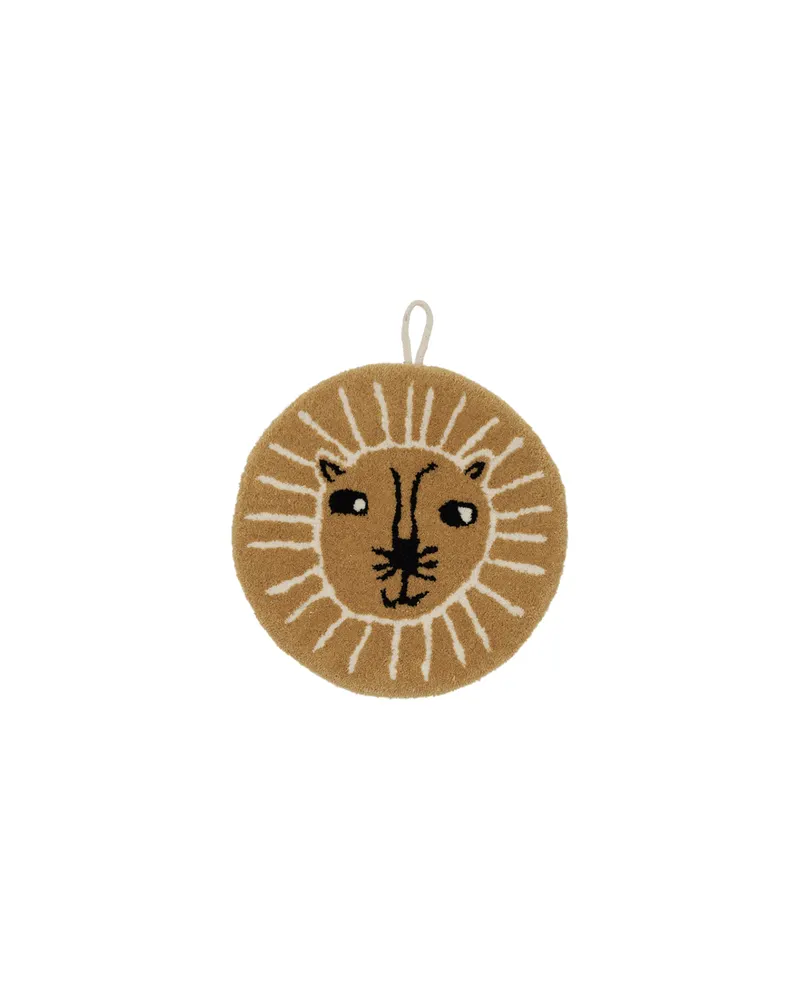 Runde Löwen-Wanddeko Lion Miniature für das Kinderzimmer