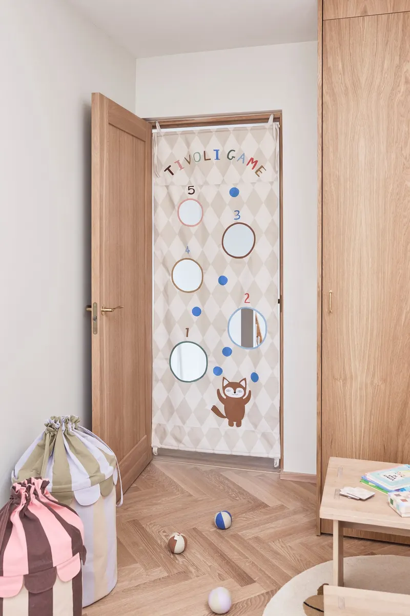 Saga Aufbewahrungskörbe aus Canvas, 2er-Set, OYOY Mini, Rosé / Violett, Set aus zwei Größen, Ansicht 4