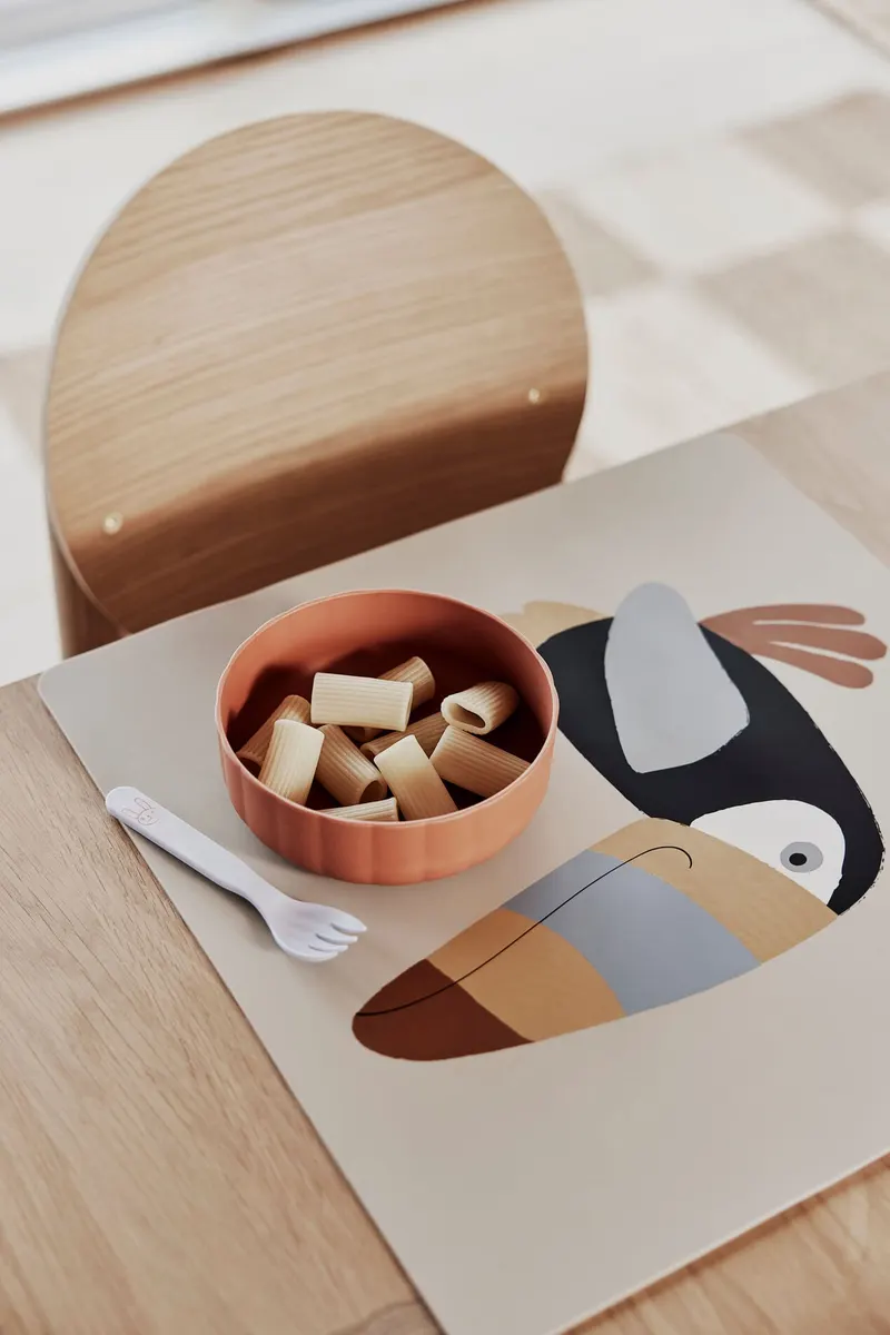 Silikon-Platzset mit Tukanmotiv von OYOY Mini, Ansicht 3