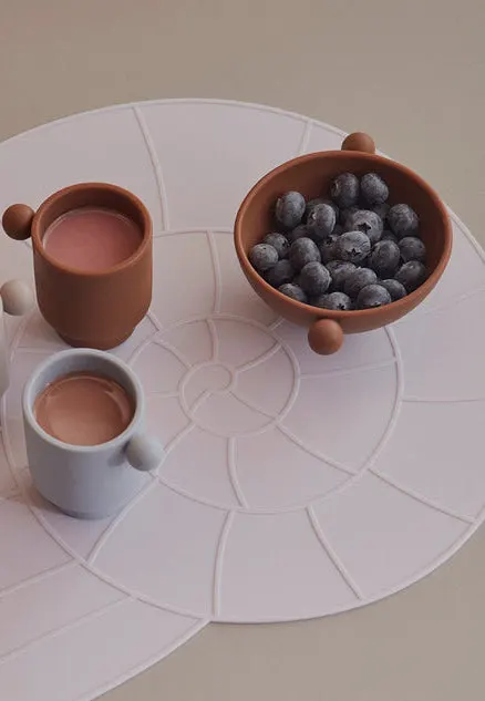 Silikon-Platzset Nautilus mit Nautilusmotiv, OYOY Mini, Höhe 0,2 × Länge 40 × Breite 34,5 cm, Ansicht 4