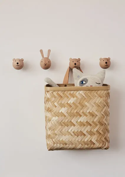OYOY Mini Wandhaken Mini Pig aus 100 % Buchenholz, Höhe 4,5 × Länge 5,4 × Breite 6 cm, Ansicht 3