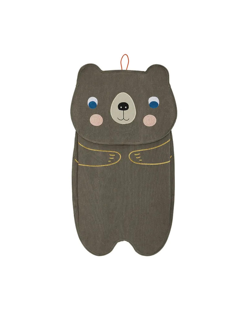 Wandorganizer Darling Bear mit Bärenmotiv, Braun