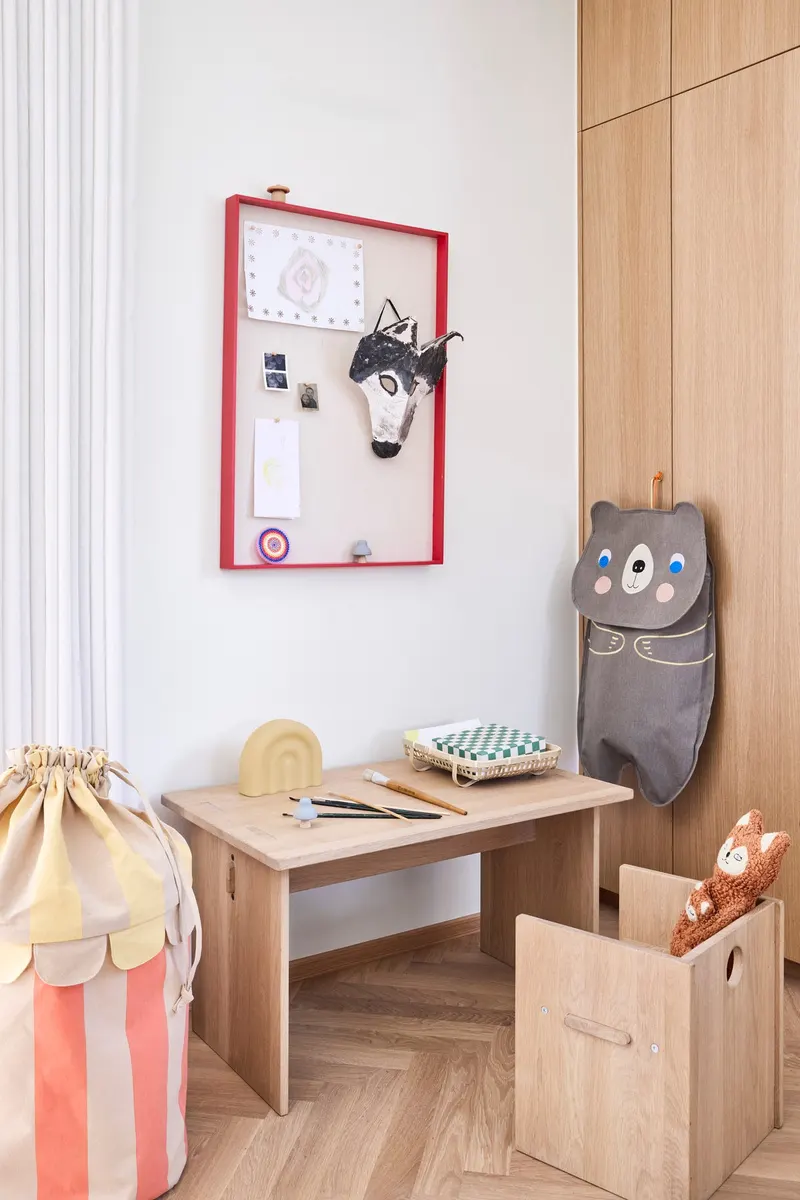 Wandorganizer Darling Bear mit Bärenmotiv, OYOY Mini, Braun, Ansicht 4