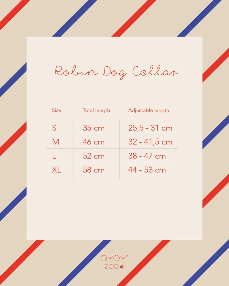 Hundehalsband Robin aus Leder mit Messingdetails, OYOY Zoo, Schokoladenbraun, Small