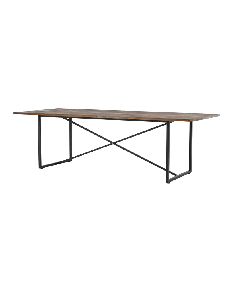 Padang Esstisch aus Teak mit Stahlgestell, Ansicht 5
