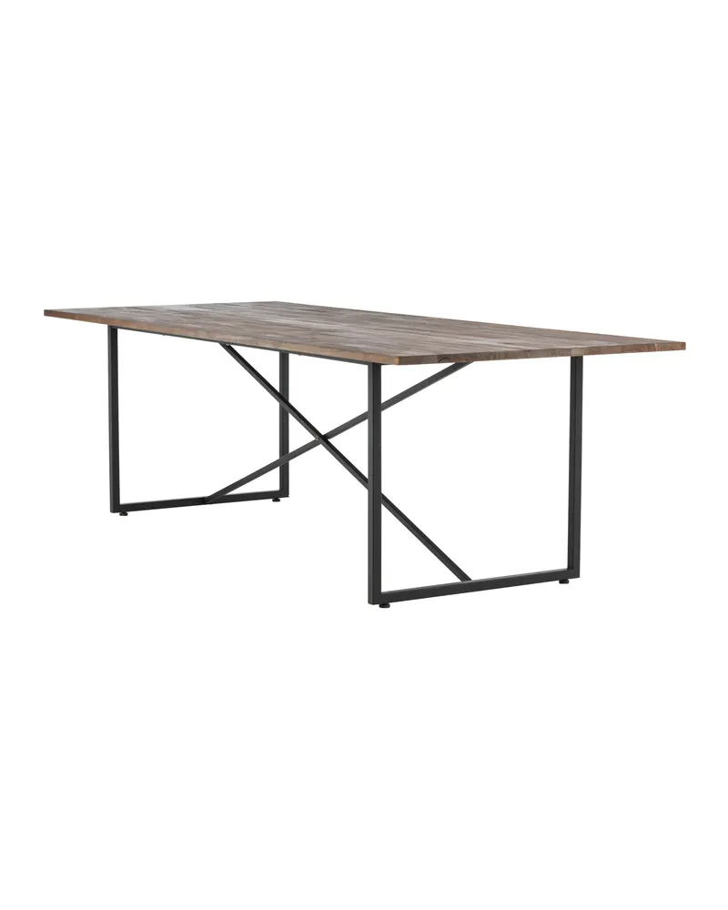Padang Esstisch aus Teak mit Stahlgestell, Ansicht 6