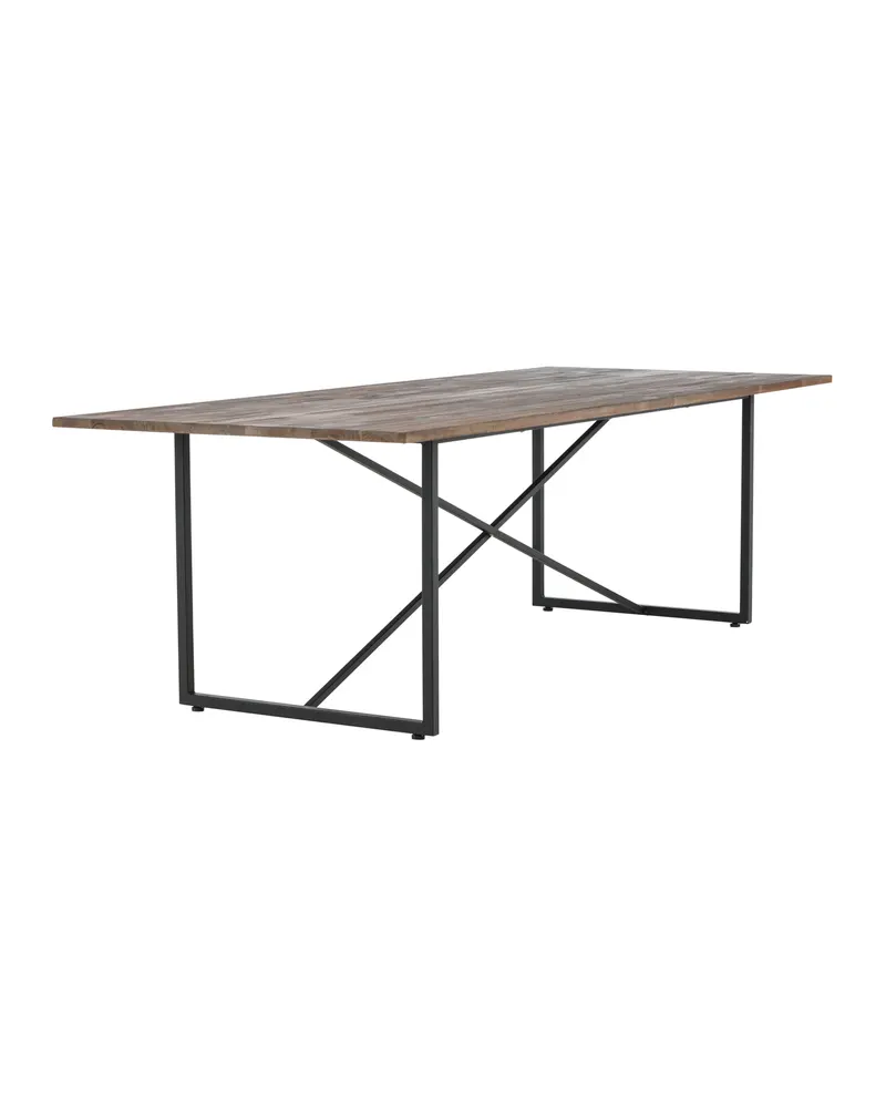 Padang Esstisch aus Teak mit Stahlgestell, Ansicht 8