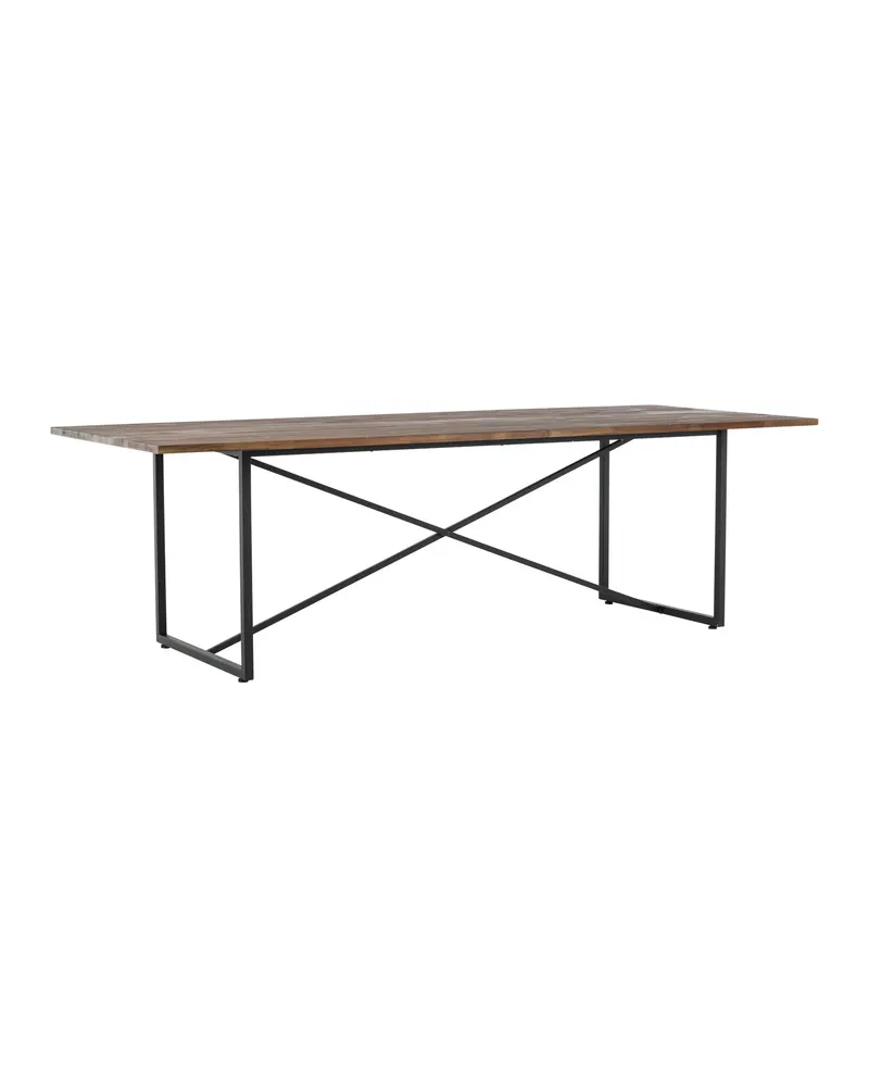 Padang Esstisch aus Teak mit Stahlgestell, Ansicht 9