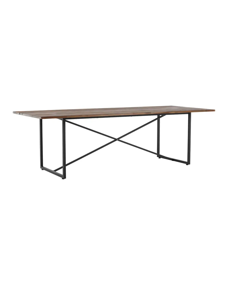 Padang Esstisch aus Teak mit Stahlgestell, Ansicht 2