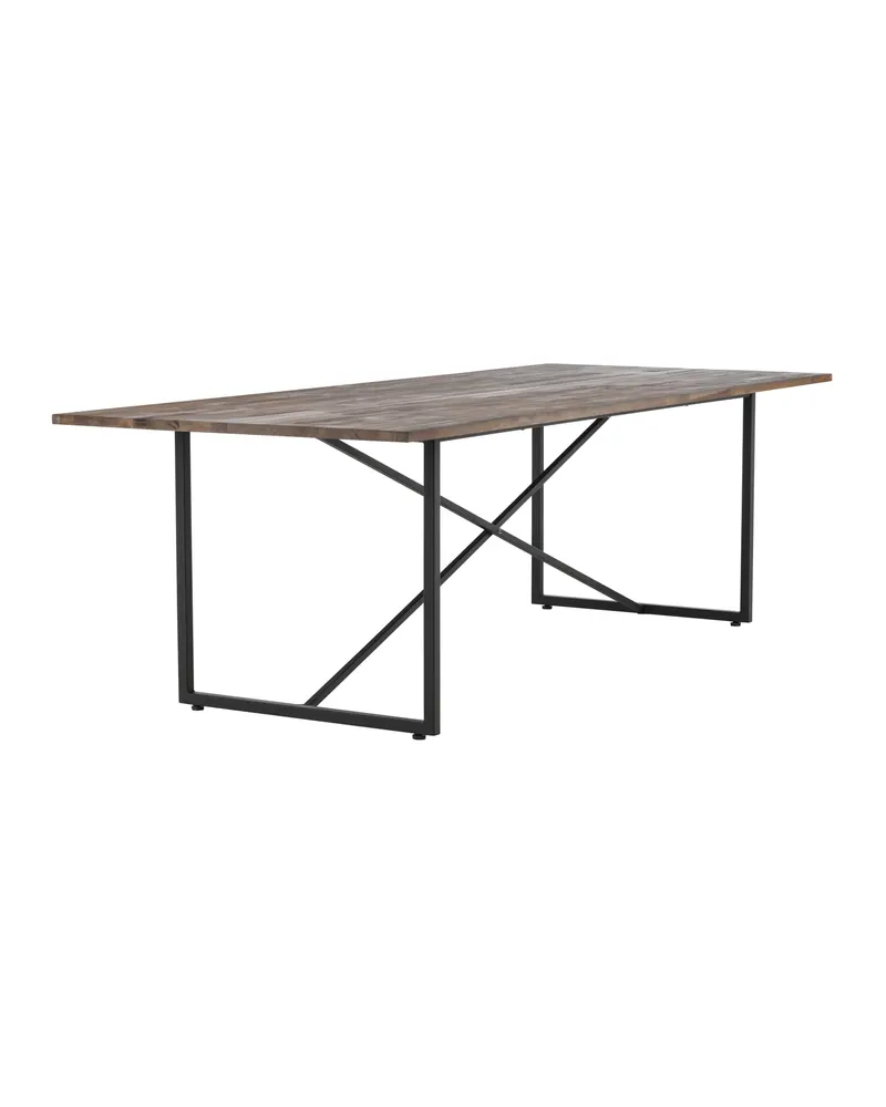 Padang Esstisch aus Teak mit Stahlgestell, Ansicht 3