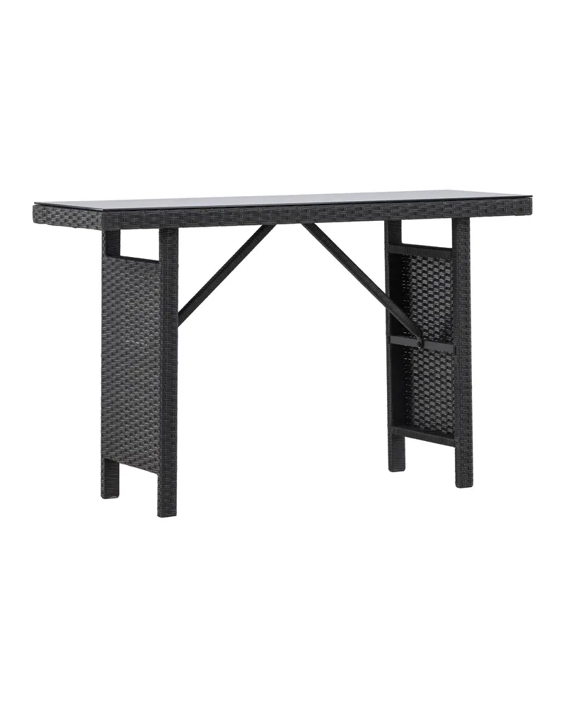 Padova schmaler Outdoor-Beistelltisch mit Glasplatte, Ansicht 9