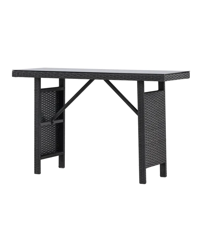 Padova schmaler Outdoor-Beistelltisch mit Glasplatte, Ansicht 11