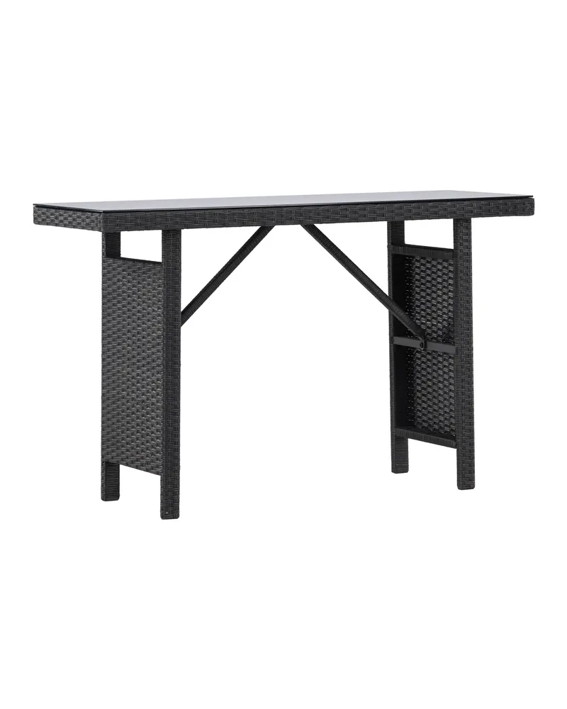 Padova schmaler Outdoor-Beistelltisch mit Glasplatte, Ansicht 2