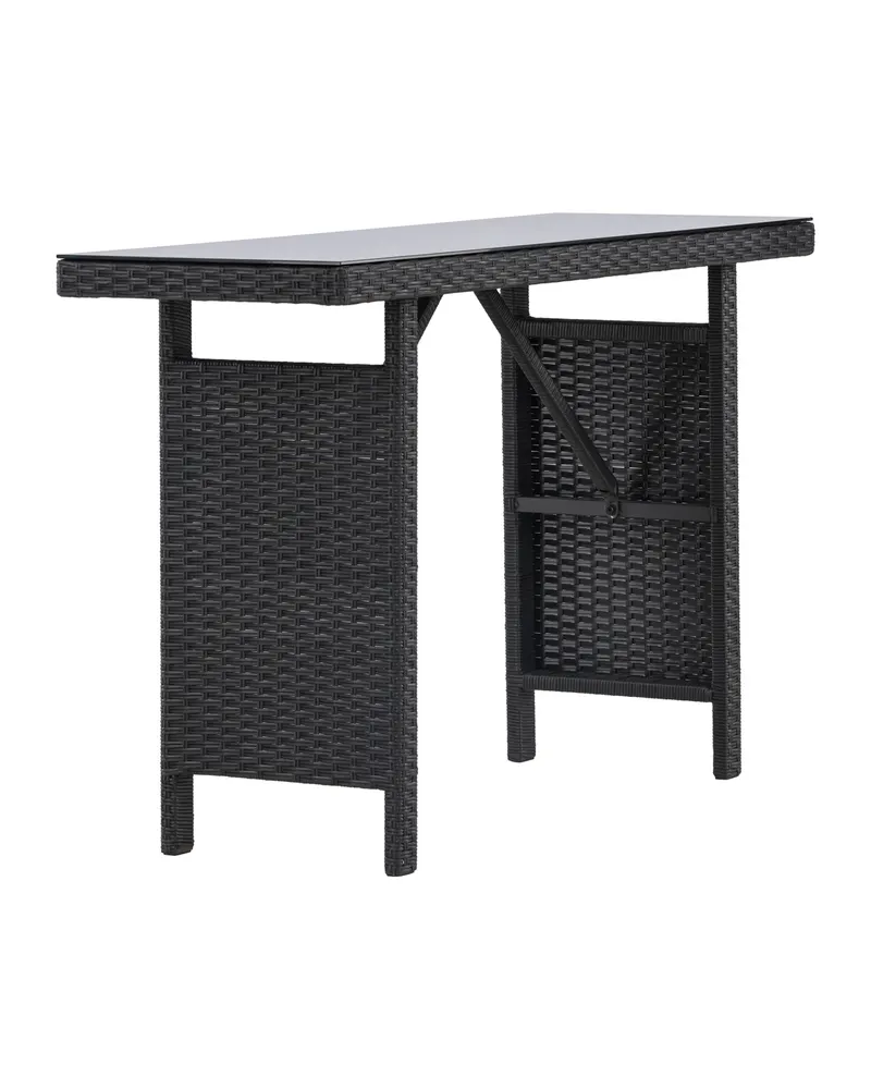 Padova schmaler Outdoor-Beistelltisch mit Glasplatte, Ansicht 3