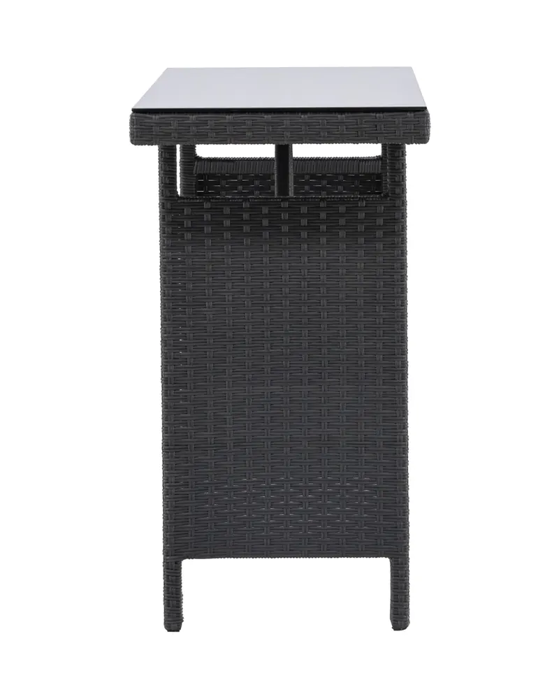 Padova schmaler Outdoor-Beistelltisch mit Glasplatte, Ansicht 4