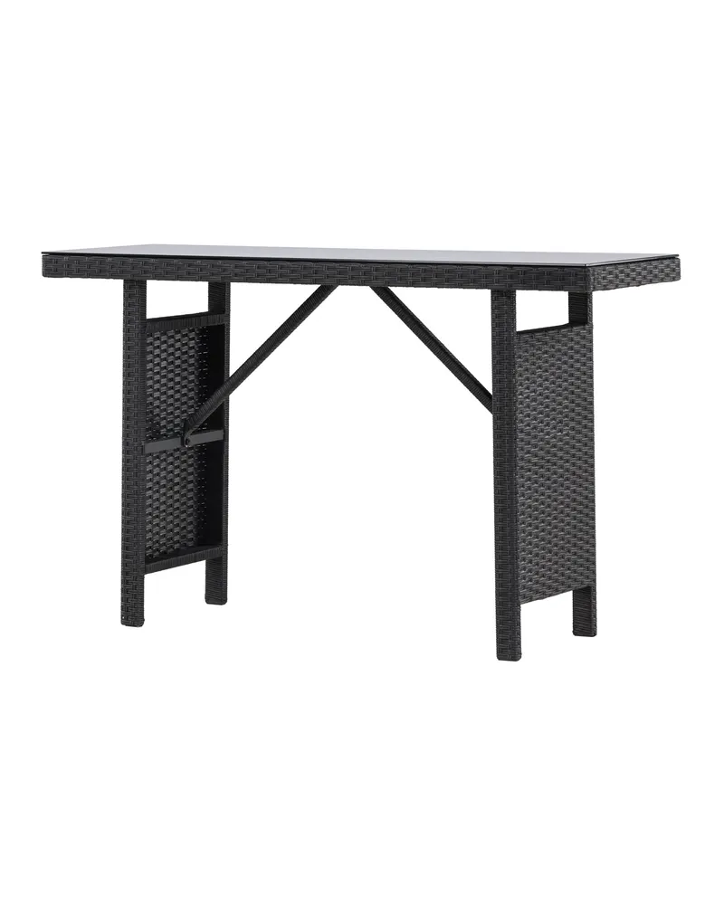 Padova schmaler Outdoor-Beistelltisch mit Glasplatte, Ansicht 5