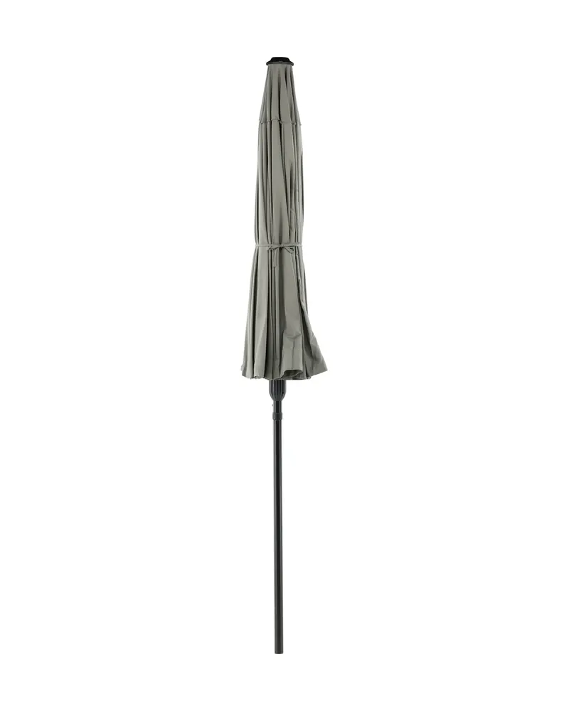 Palmetto runder Sonnenschirm Ø 270 cm in Grau, Gestell Schwarz, Ansicht 1