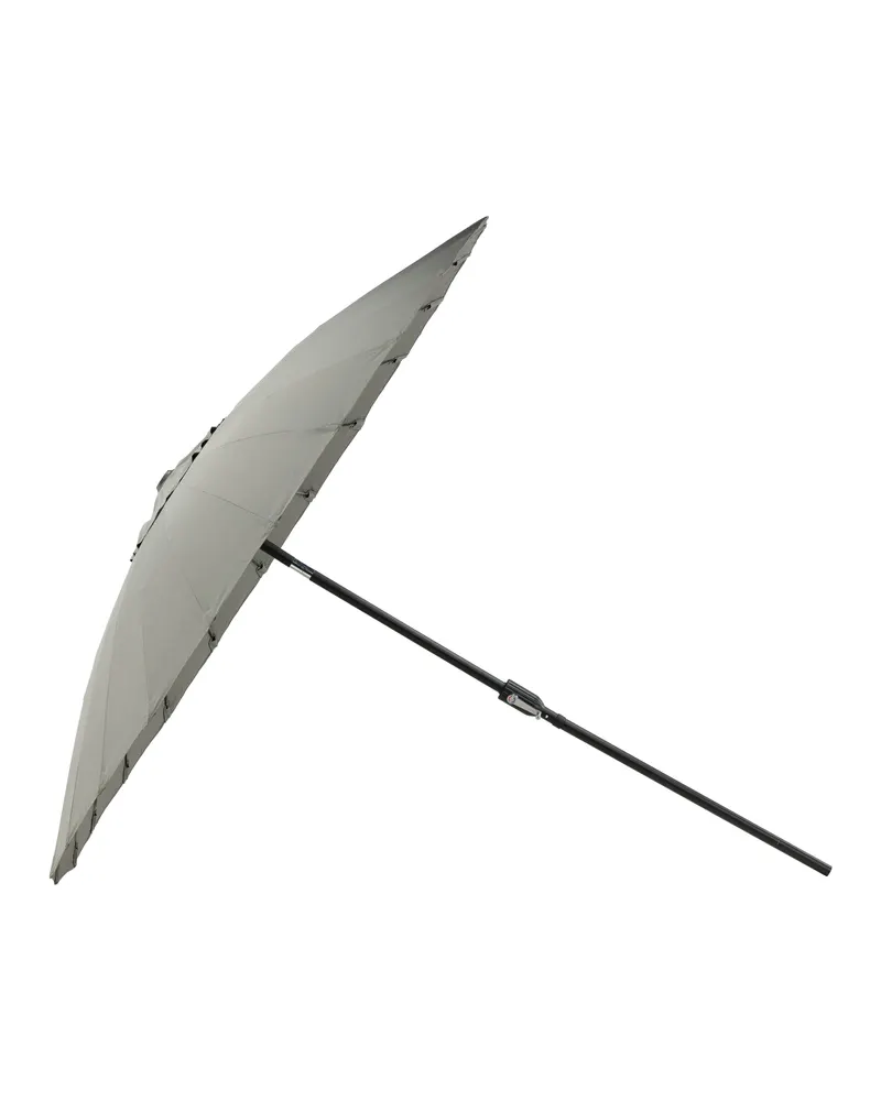 Palmetto runder Sonnenschirm Ø 270 cm in Grau, Gestell Schwarz, Ansicht 2