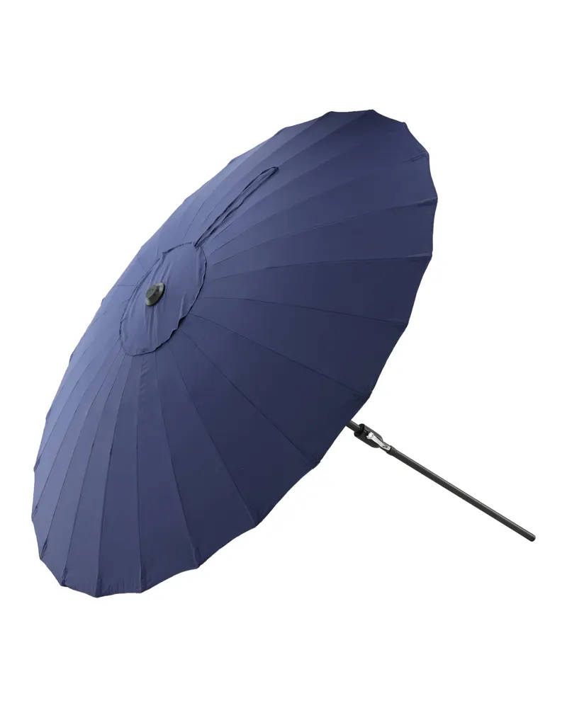 Palmetto runder Sonnenschirm Ø 270 cm in Blau, Ansicht 13