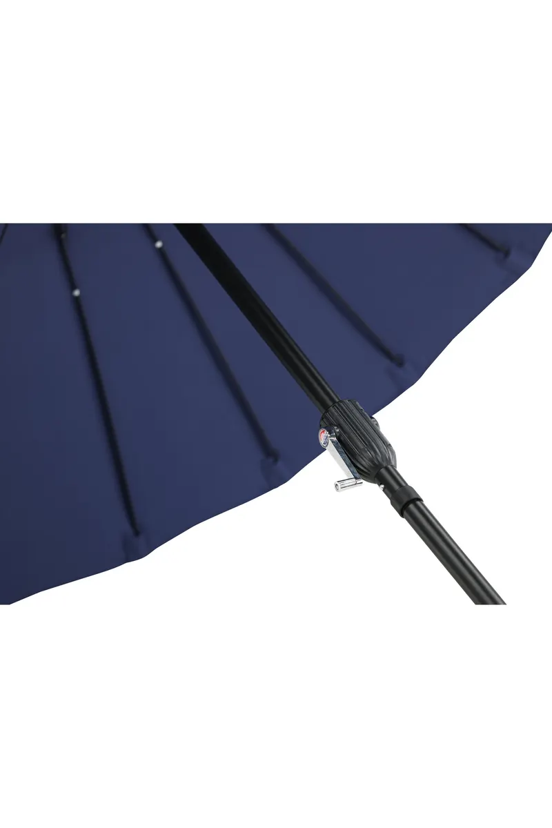 Palmetto runder Sonnenschirm Ø 270 cm in Blau, Ansicht 14