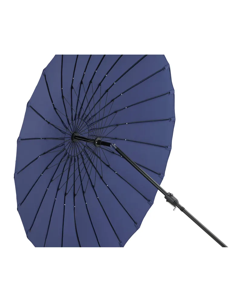 Palmetto runder Sonnenschirm Ø 270 cm in Blau, Ansicht 18