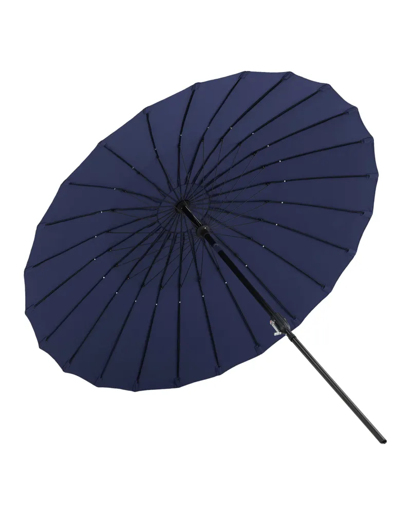 Palmetto runder Sonnenschirm Ø 270 cm in Blau, Ansicht 4