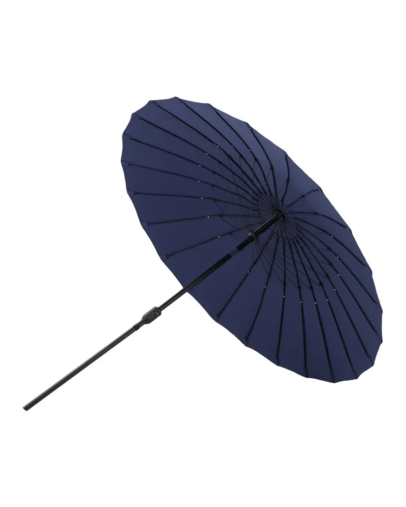 Palmetto runder Sonnenschirm Ø 270 cm in Blau, Ansicht 7