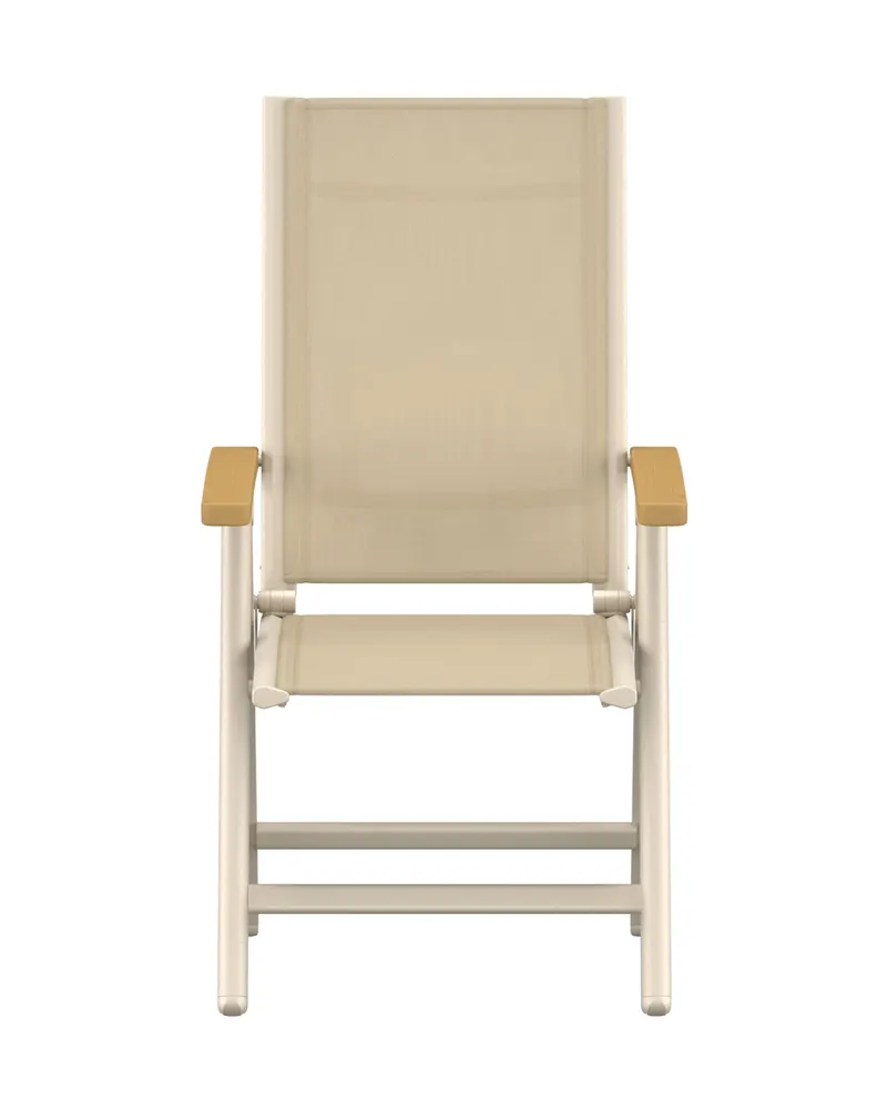 Panama klappbare Gartenstühle im 2er-Set in Beige, Ansicht 2
