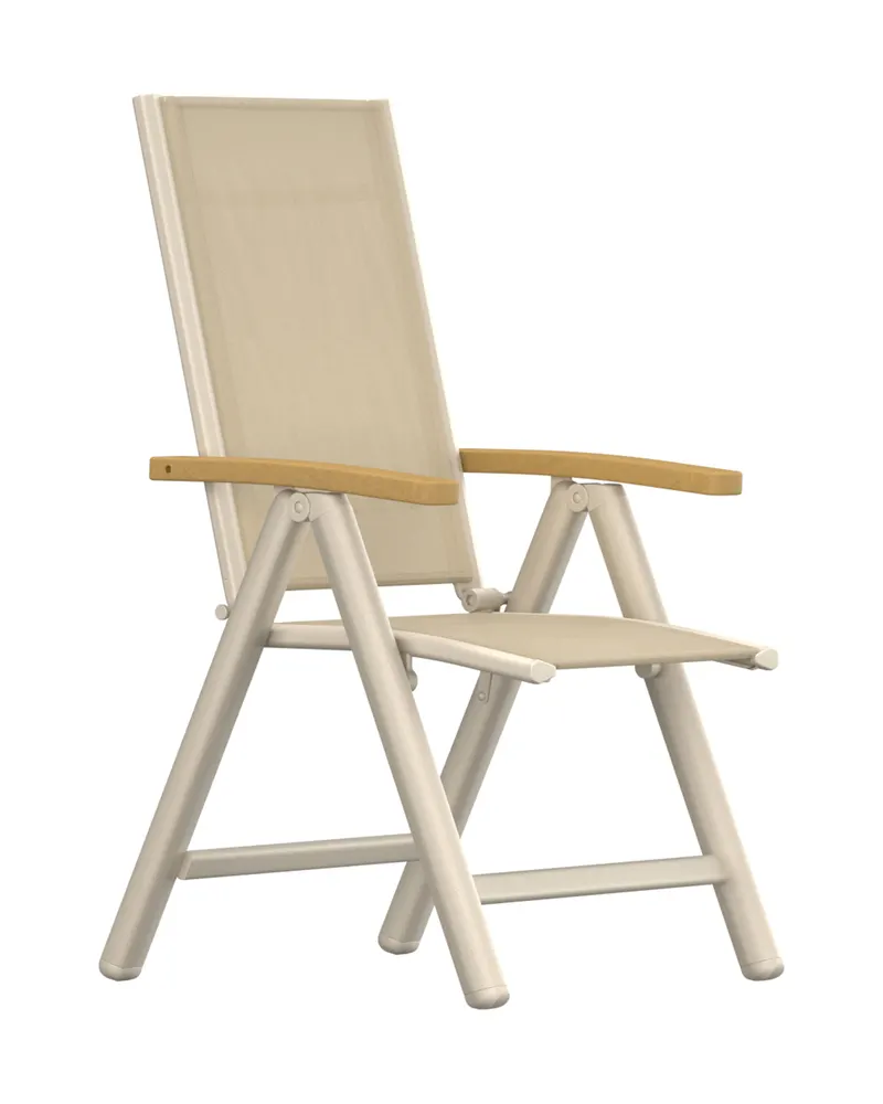 Panama klappbare Gartenstühle im 2er-Set in Beige, Ansicht 3