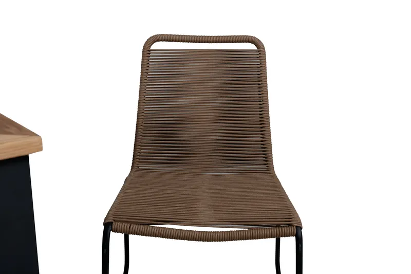 Panama & Lindos Gartenmöbel-Set mit Teaktisch und 4 Seilstühlen, Ansicht 3