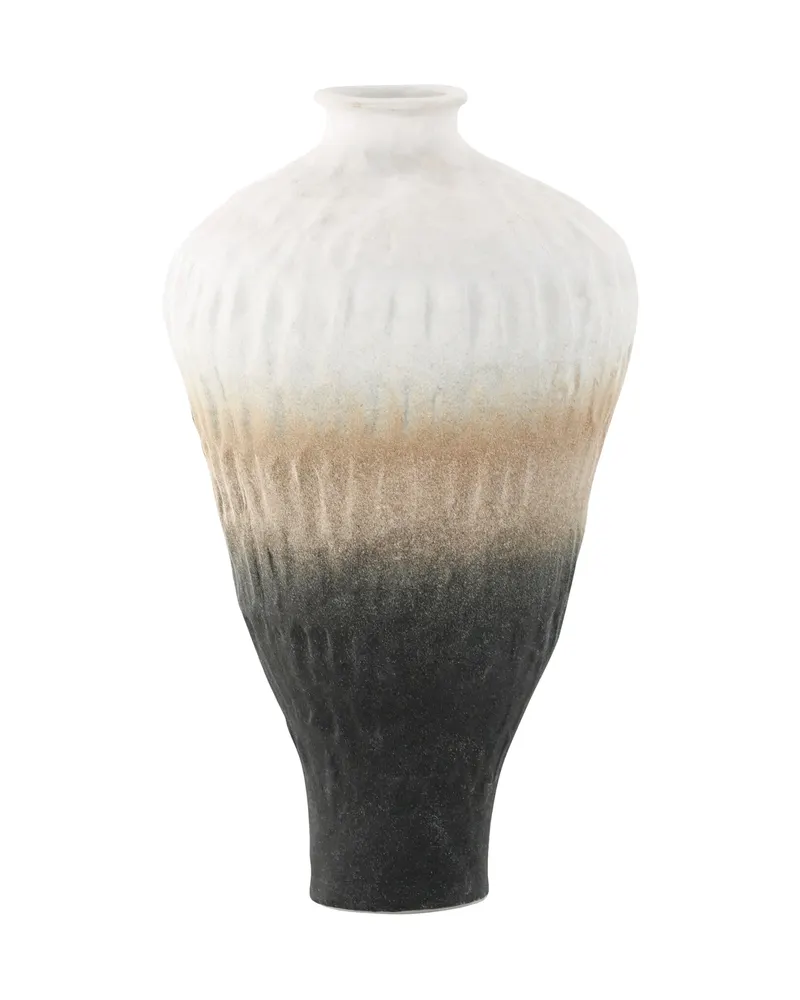 Pane Keramikvase mit Reliefstruktur in Ø 16 cm, Ansicht 11