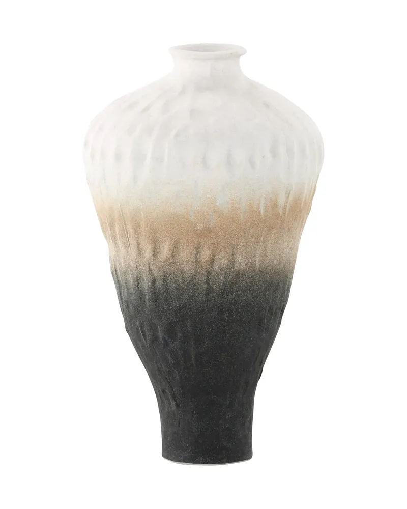 Pane Keramikvase mit Reliefstruktur in Ø 16 cm, Ansicht 5