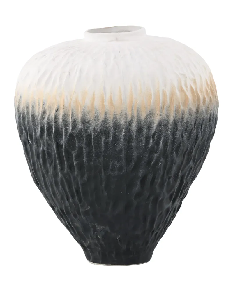 Pane Keramikvase mit Reliefstruktur in Ø 29 cm, Ansicht 11