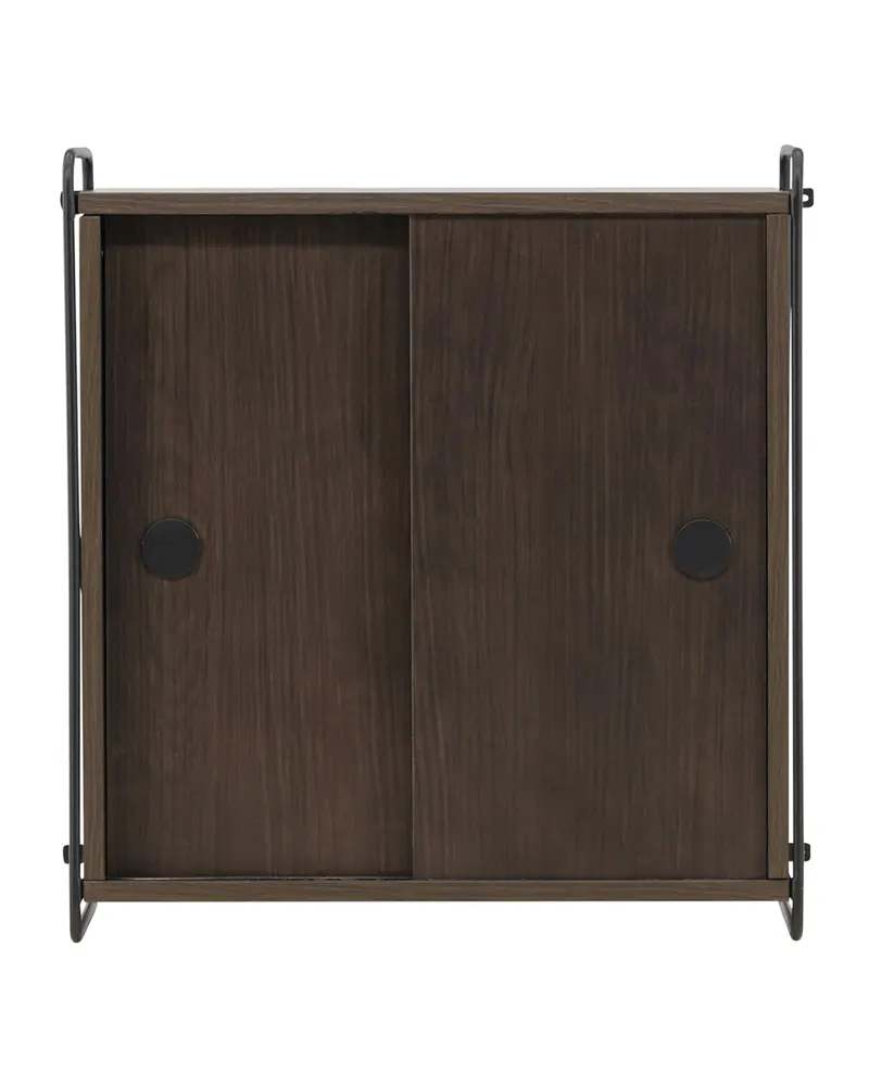 Paris Sideboard zum Aufhängen mit Rahmen in 35 × 68 × 60 cm, Mokka, Ansicht 2