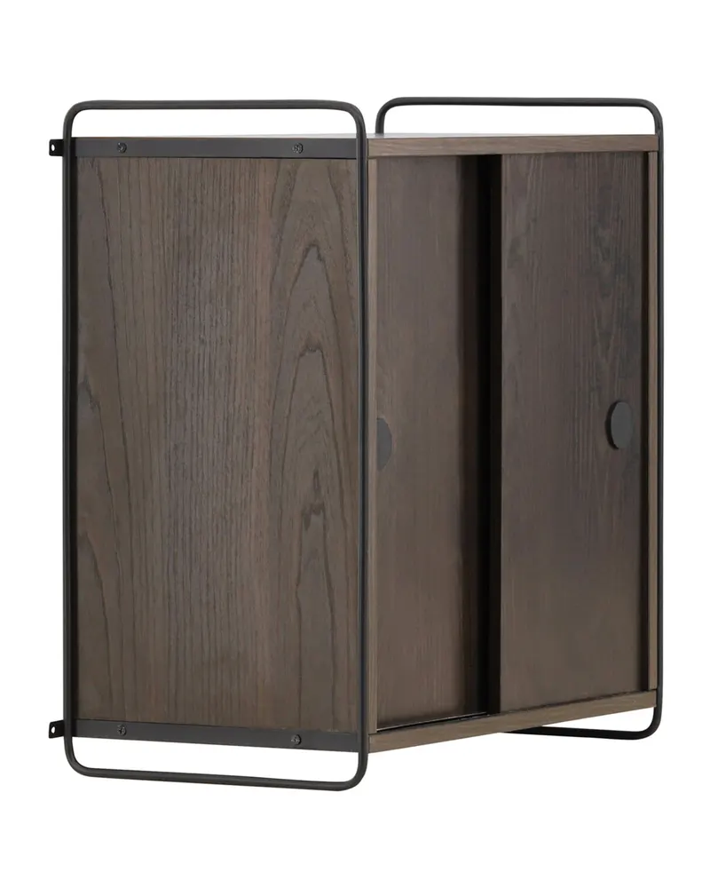 Paris Sideboard zum Aufhängen mit Rahmen in 35 × 68 × 60 cm, Mokka, Ansicht 3