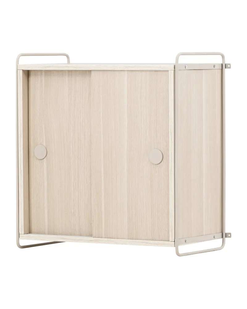 Paris Sideboard zum Aufhängen mit schlankem Rahmen, Whitewash