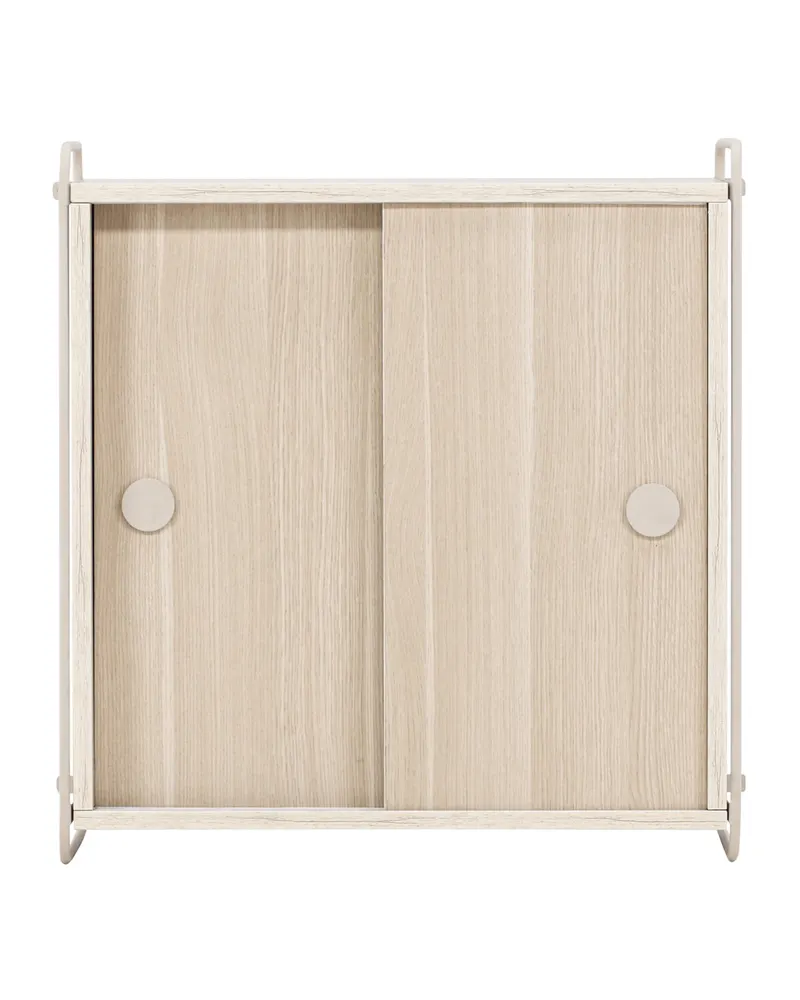 Paris Sideboard zum Aufhängen mit Rahmen in 35 × 68 × 60 cm, Whitewash, Ansicht 2